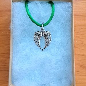 Silver Angel Wings Necklace